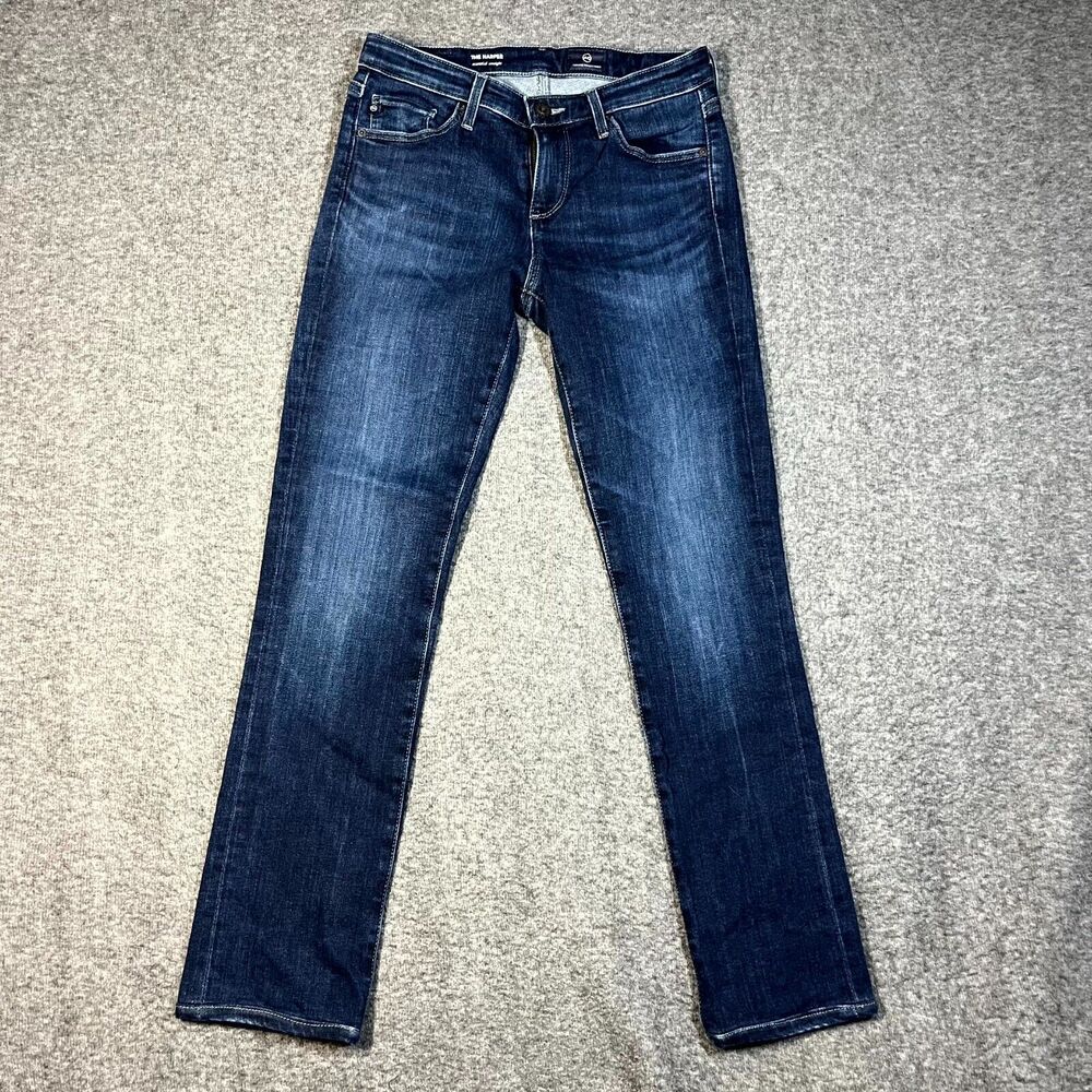 AG Adriano Goldschmied Jeans Womens 24R Regular Blue Denim The Harper Straight